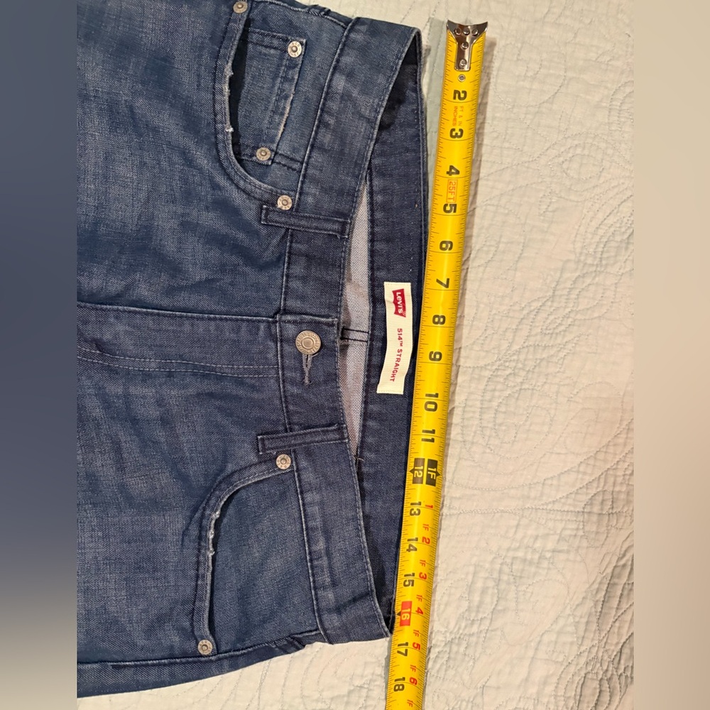Levi's 514  new Dark Blue Straight Jeans size 14 or 33 /28 - Picture 4 of 10